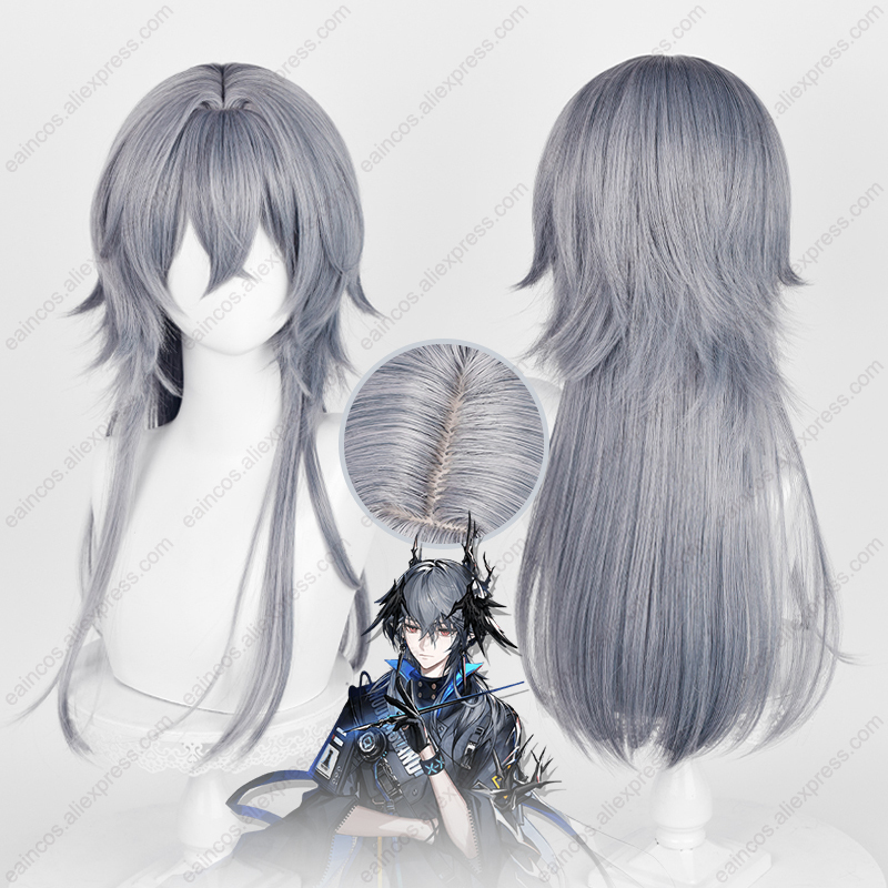 Arknights Logos Cosplay Wig 62 - Anime Cosplay Blue Hair 评论和价格