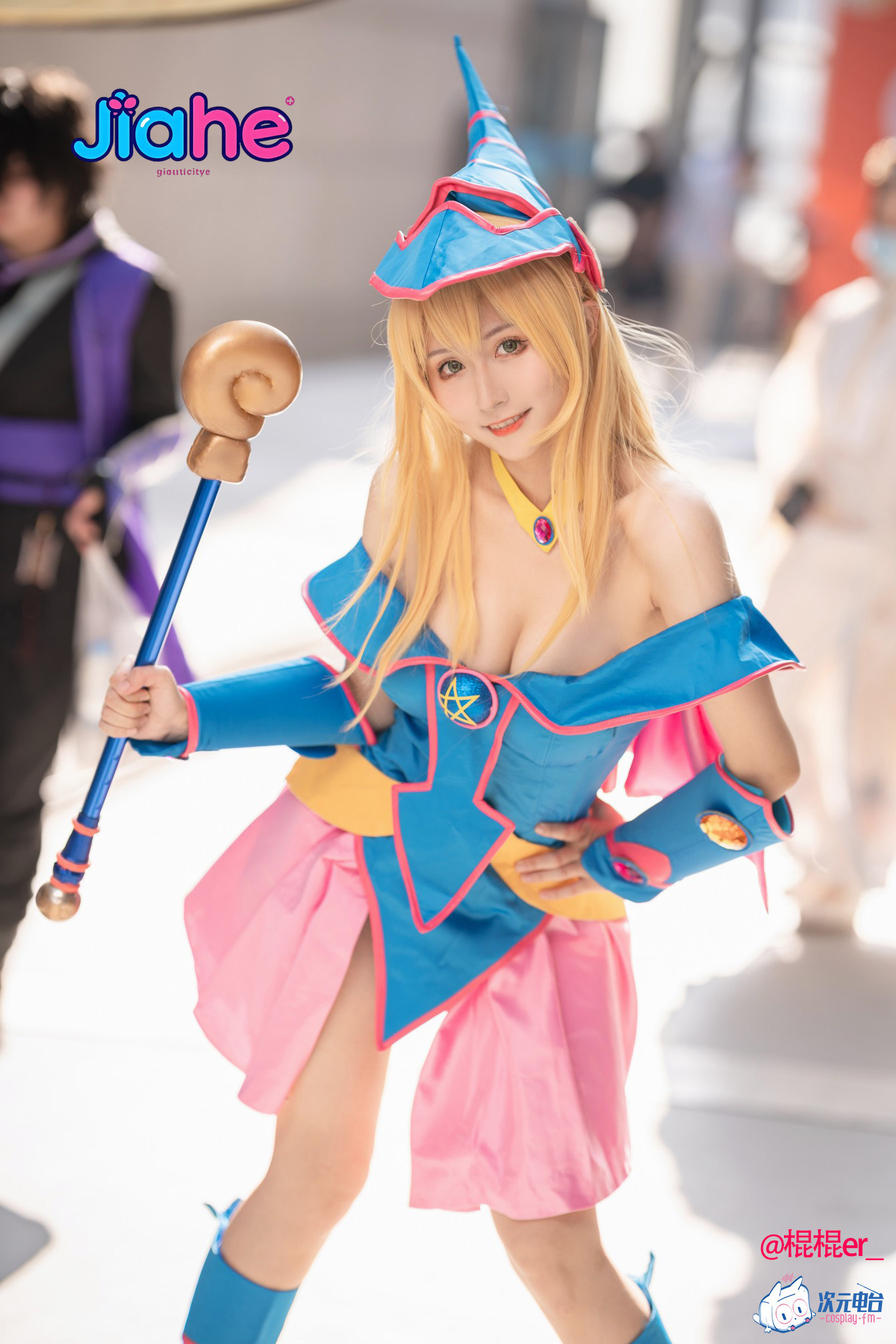 Dark Magician Girl Anime Yu-Gi - Anime Cosplay Jumpsuit 评论和价格