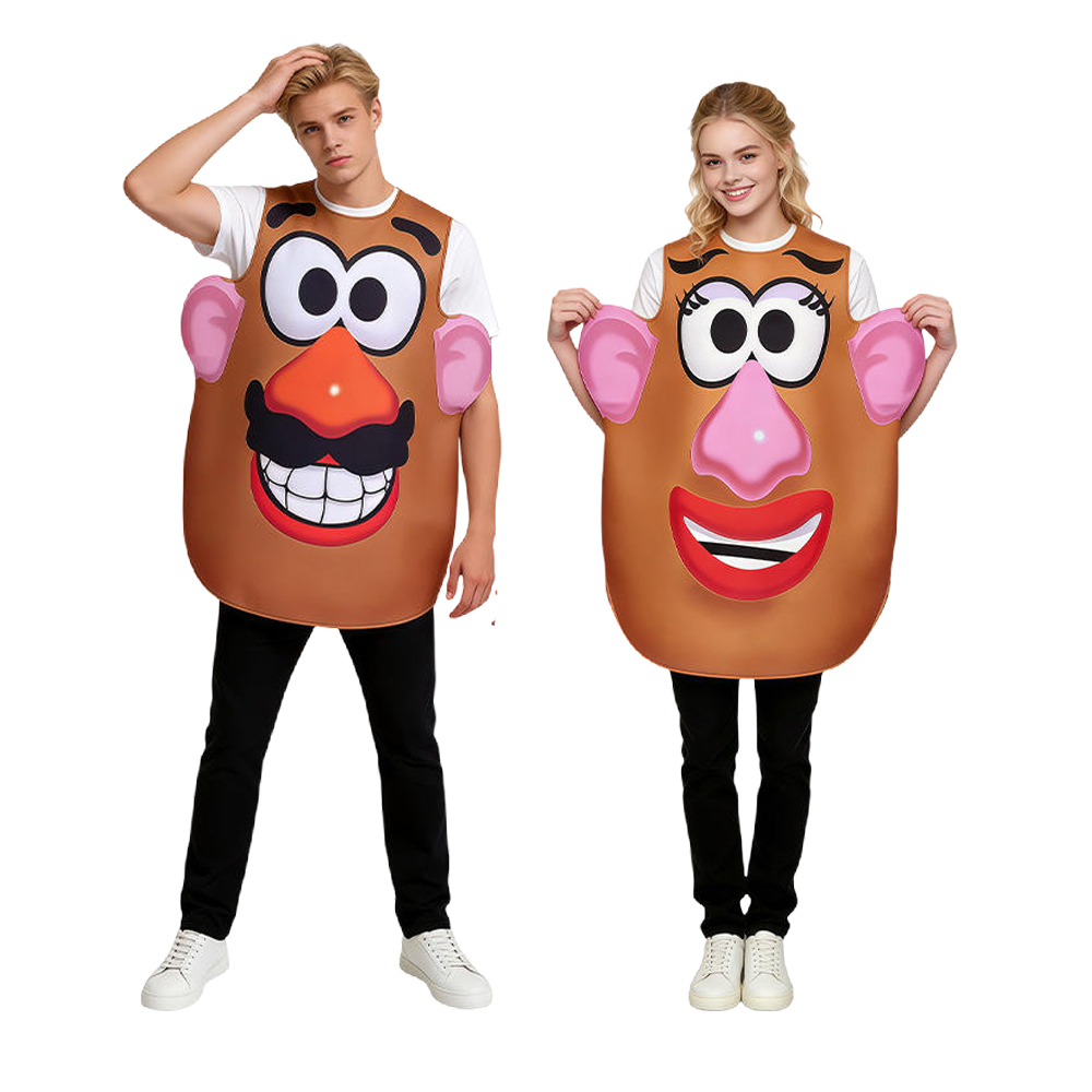 Potato Head Costume Mr. and Mr - Anime Cosplay Couple 评论和价格