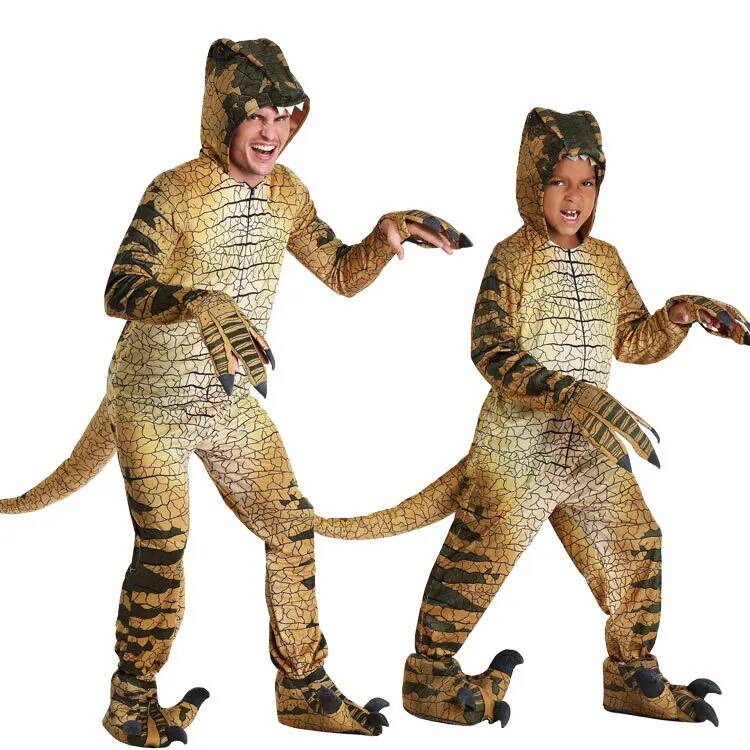 Dinosaur Tyrannosaurus Kids Co - Anime Cosplay Jumpsuit 评论和价格